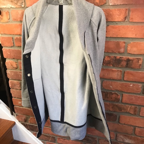 Lululemon Yin To My Yang Cardi Jacket Sweater Fleece Snaps Shawl Collar Pockets - Picture 8 of 16